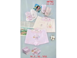 QUẦN ĐÙI BÉ GÁI  0702  - LỐC 10 CÁI